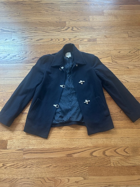 Celine Jackets & Blazers - Vintage Celine Black Wool and Cashmere Toggle Jacket Size 36